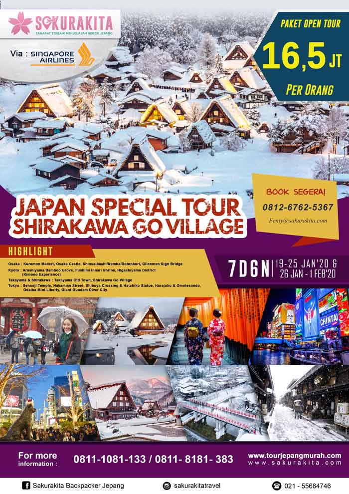 Japan-Spesial-Tour-Shirakawa-Go-Village-19-25-Jan-&-26Jan---1Feb-2020